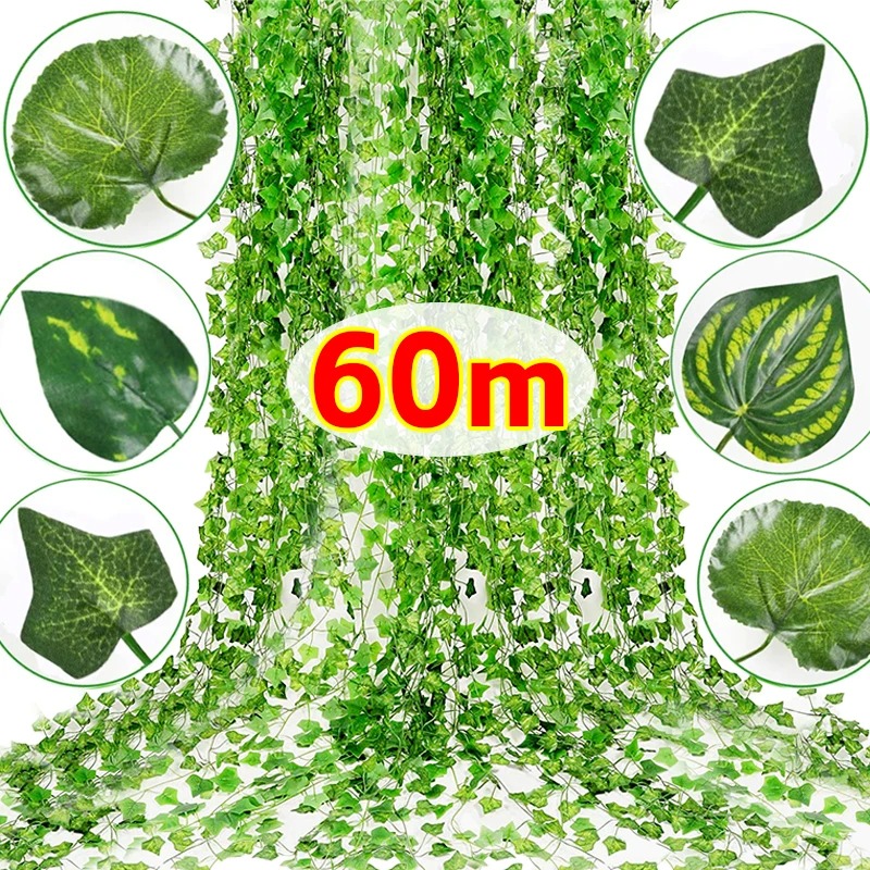 Preserved Moss Sheet - Artificial Green Ivy Leaf Rattan Creeper