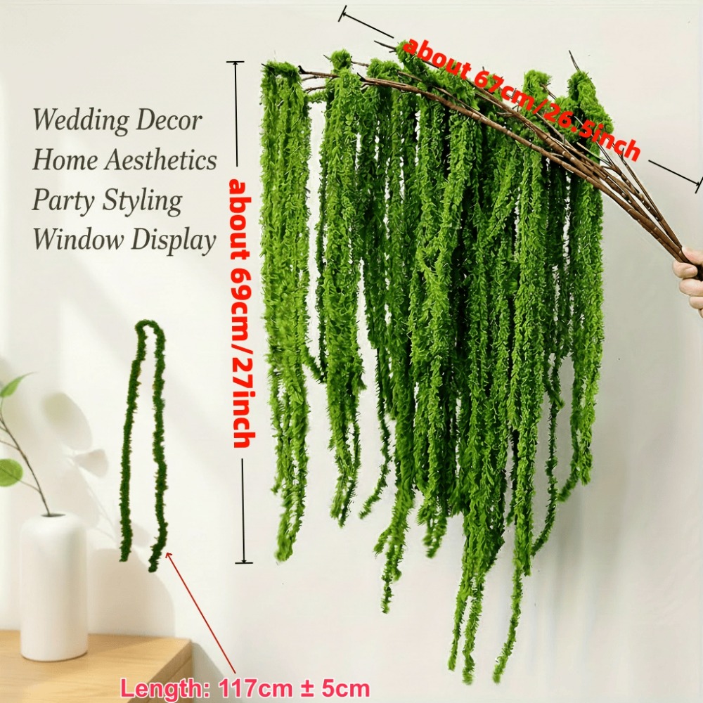 4 Piece Set Artificial Amarant - Preserved Moss Sheet ulasan dan harga
