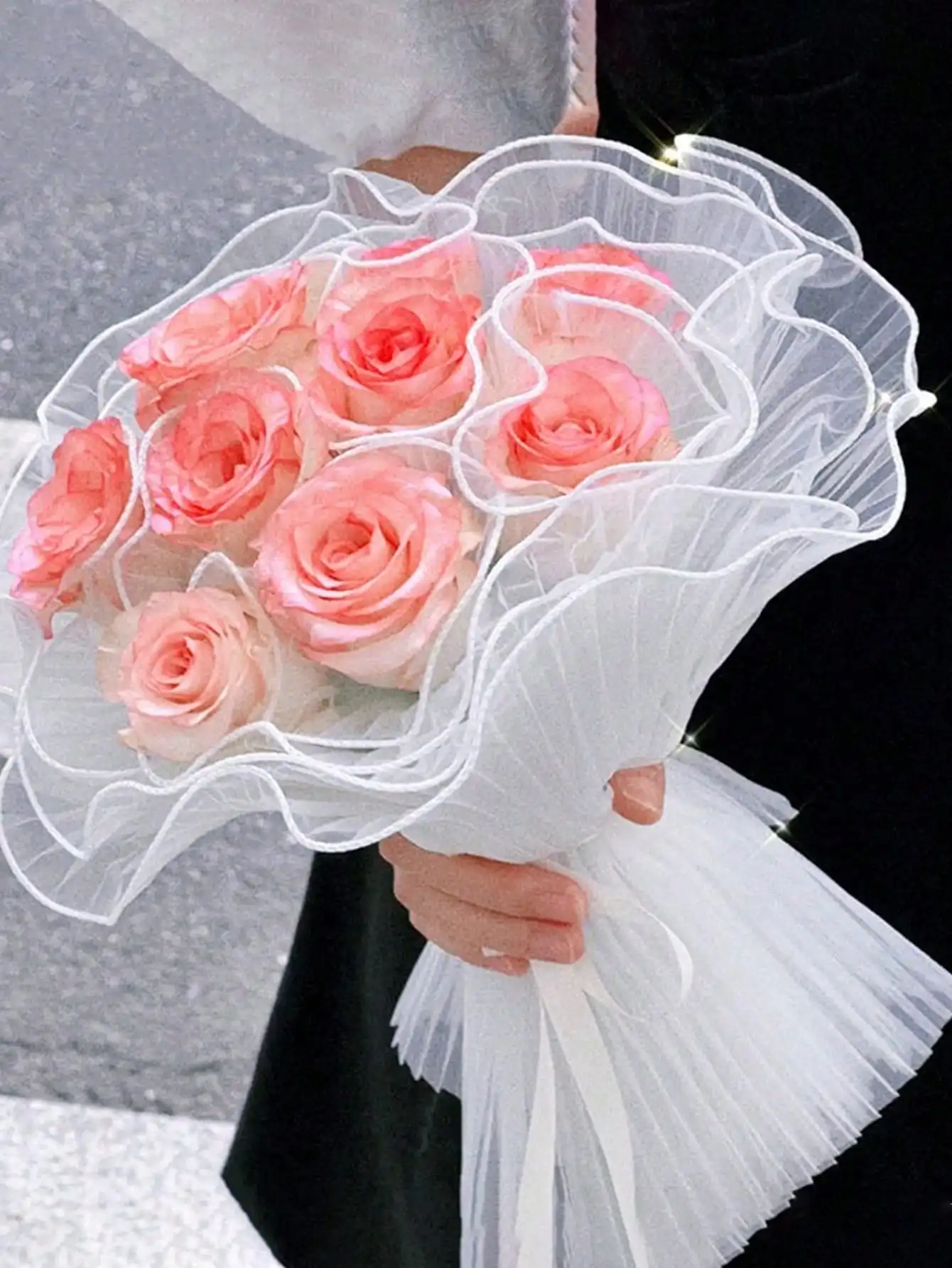 4Yards Faux Pearl Edge Flower  - Ae Florist Supply ulasan dan harga