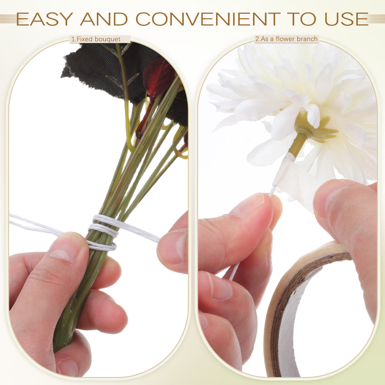 100Pcs Floral Wire Stems Iron  - Wire Stem Florist ulasan dan harga