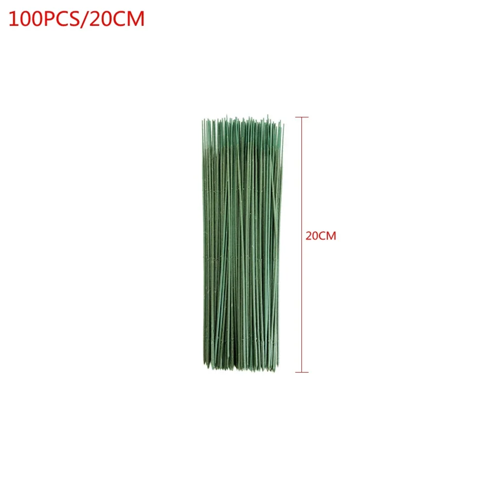 100PCS Artificial Potted Stem  - Wire Stem Florist ulasan dan harga
