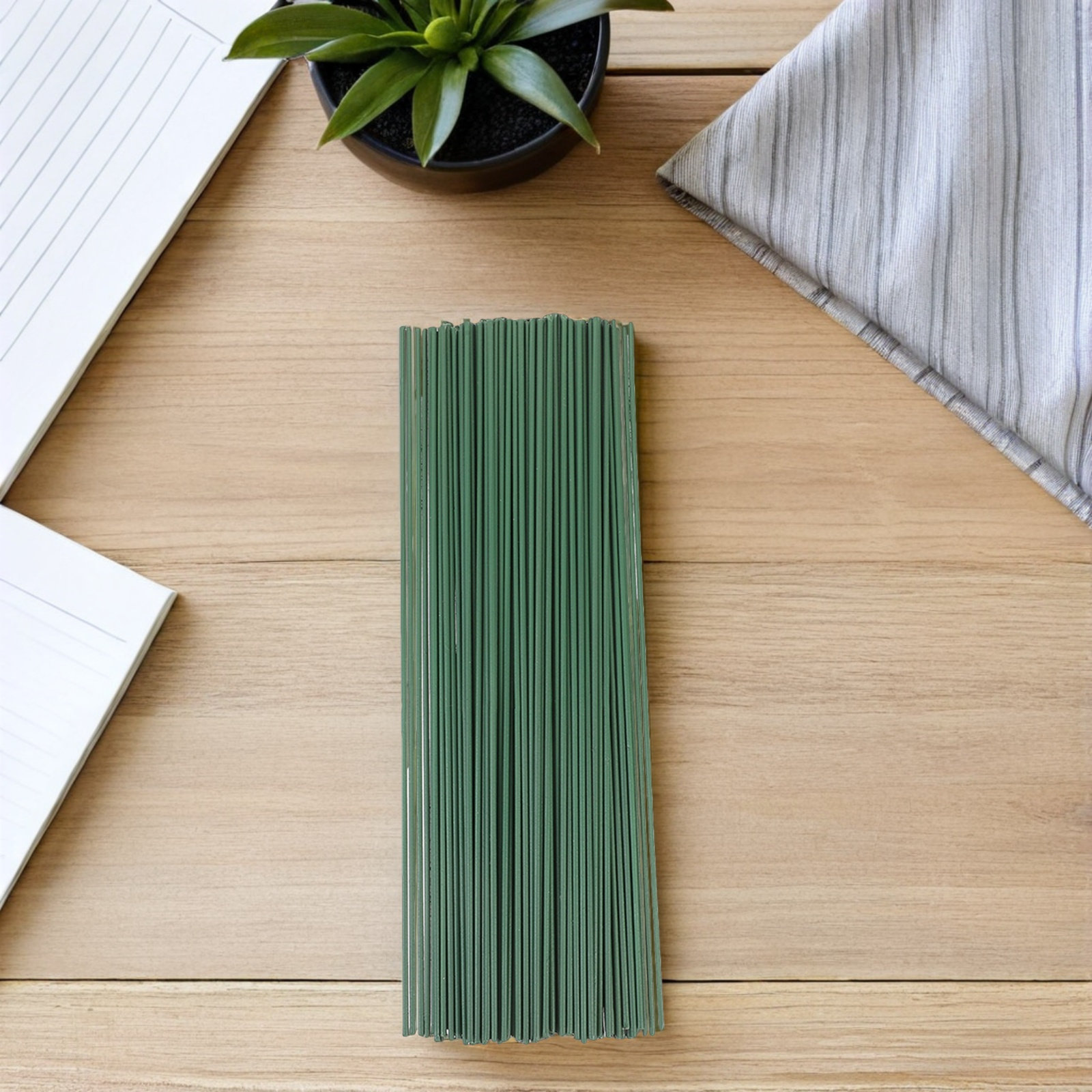 150Pcs Green Metal Floral Wire - Wire Stem Florist ulasan dan harga