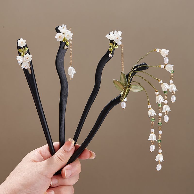 Wooden Flower Hairpin Vintage  - Supply Florist ulasan dan harga