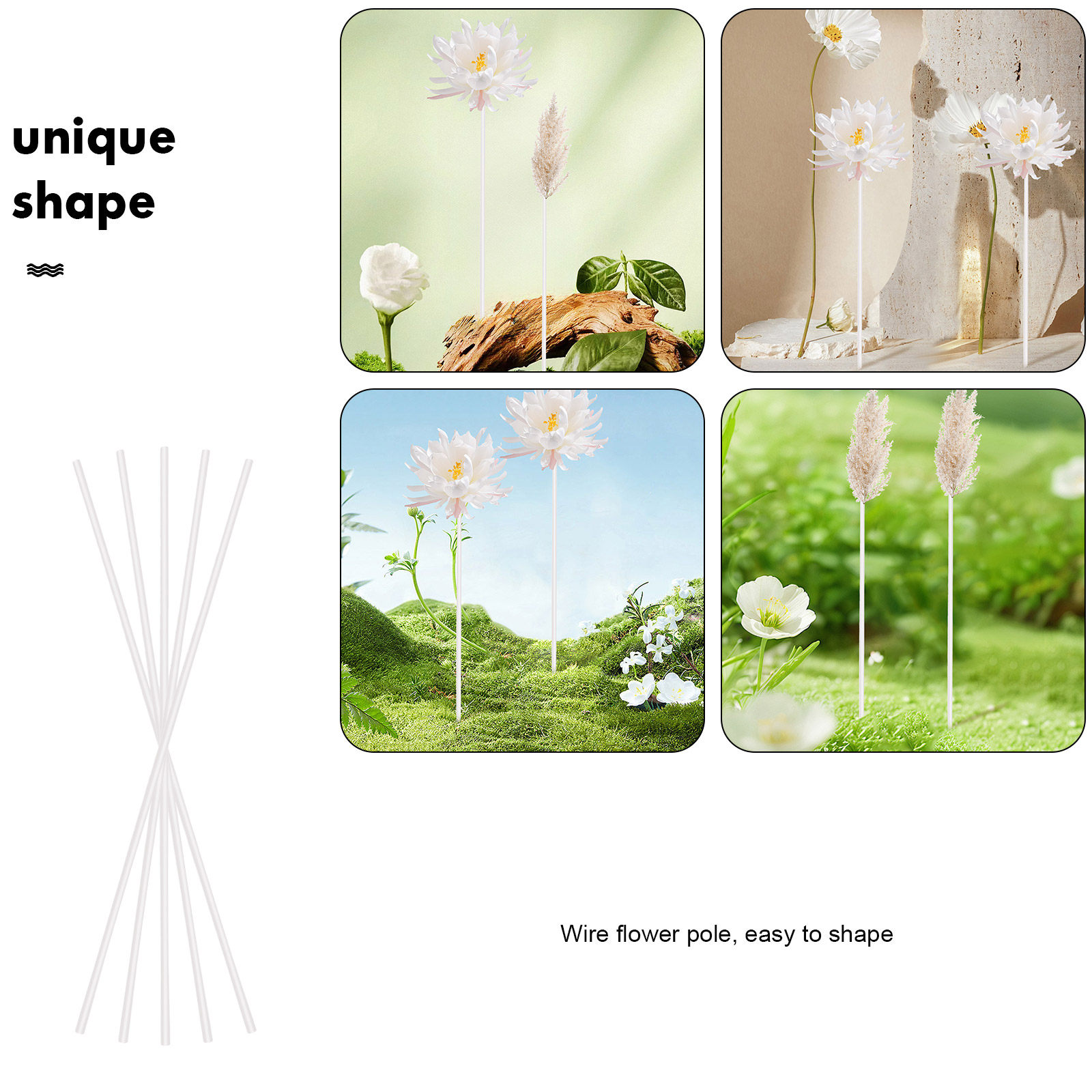 40Pcs Iron Floral Wires DIY Fl - Wire Stem Florist ulasan dan harga