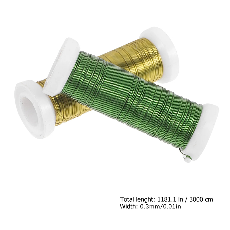 1PCS 30M Crafts Wires Florist  - Wire Stem Florist ulasan dan harga