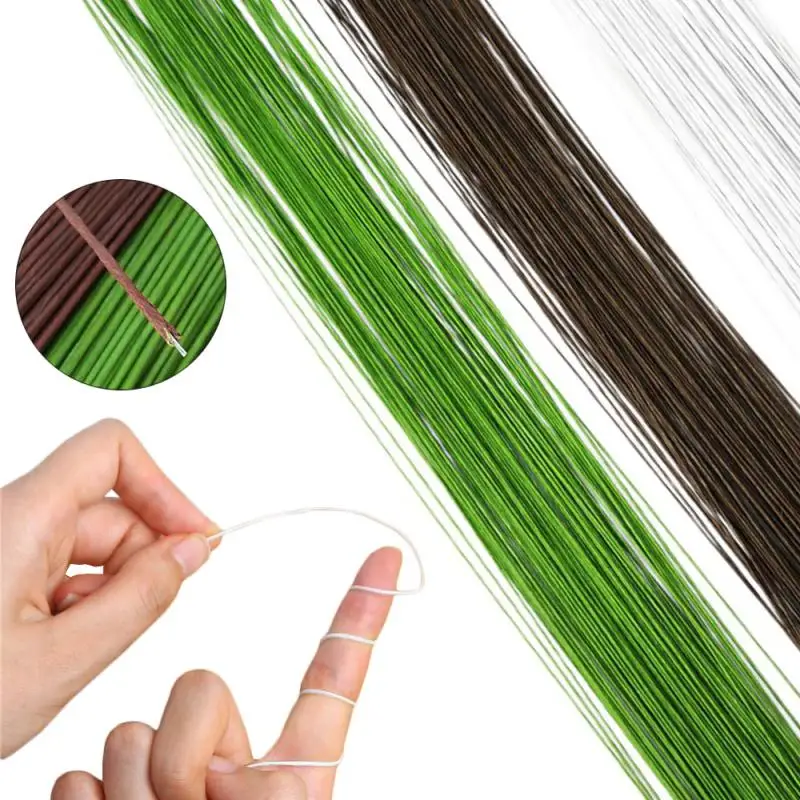 22/20 Gauge LightGreen Floral  - Wire Stem Florist ulasan dan harga