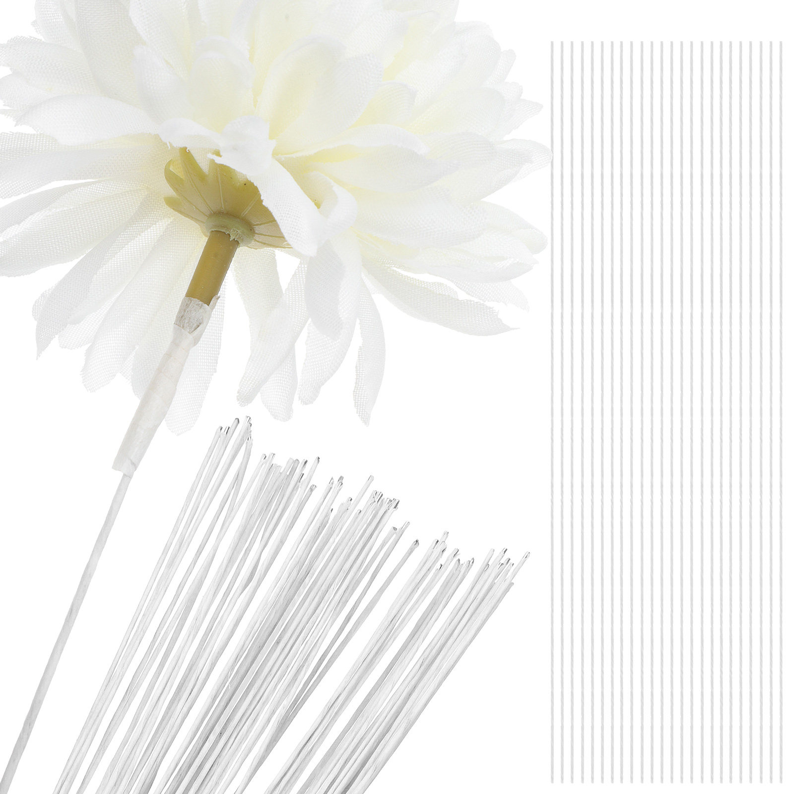 100Pcs Floral Wire Stems Iron  - Wire Stem Florist ulasan dan harga