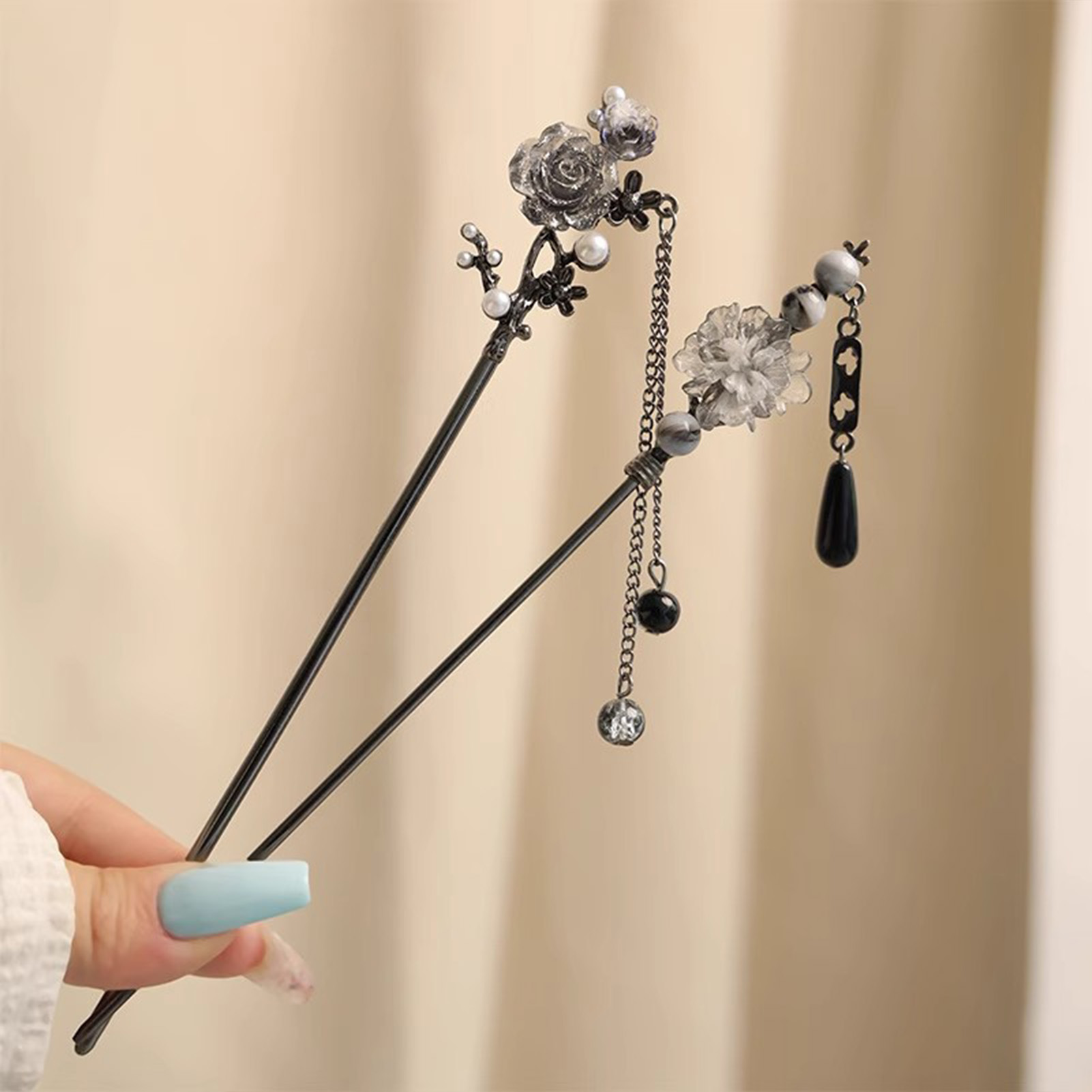 Elegant Flower Hair Sticks For - Supply Florist ulasan dan harga